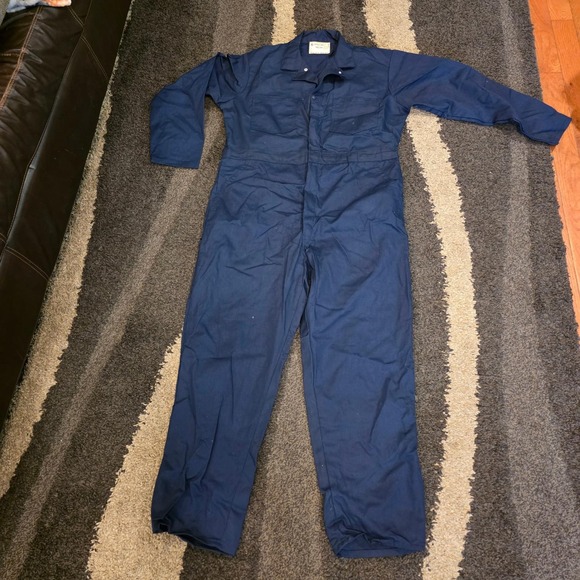Universal Overall Co. Other - Universal Overall, Jumpsuit Stone Cutter Coverall 46R‎ Blue Bi-Swing Union USA
